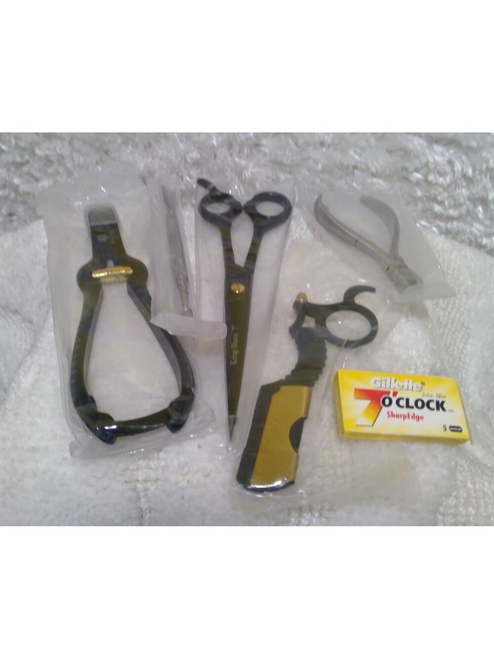 5-Pc Barber & Deluxe Nail Grooming Bundle Lot - Krisp Shave & Beauty - BRAND NE